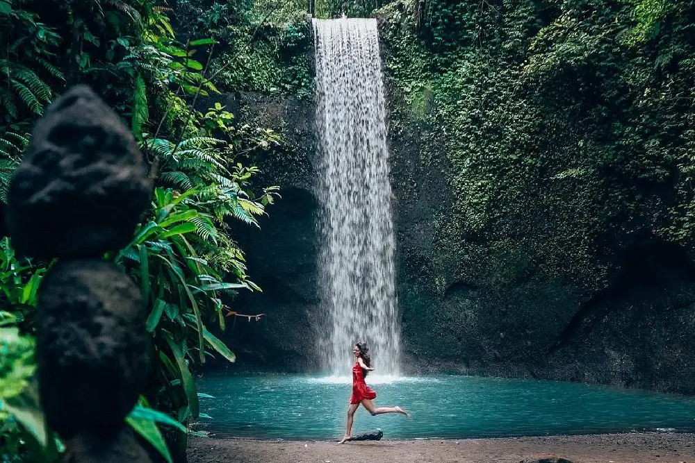 Photo Waterfall by Daily Travel Pill - Beautiful Waterfalls Near Ubud_ The Natural Charm Around Ubud